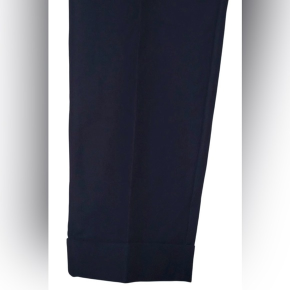 Ann Taylor, THE ANKLE High Rise Cuffed Pant Curvy Fit - Deep Navy Size 8 - Picture 4 of 6